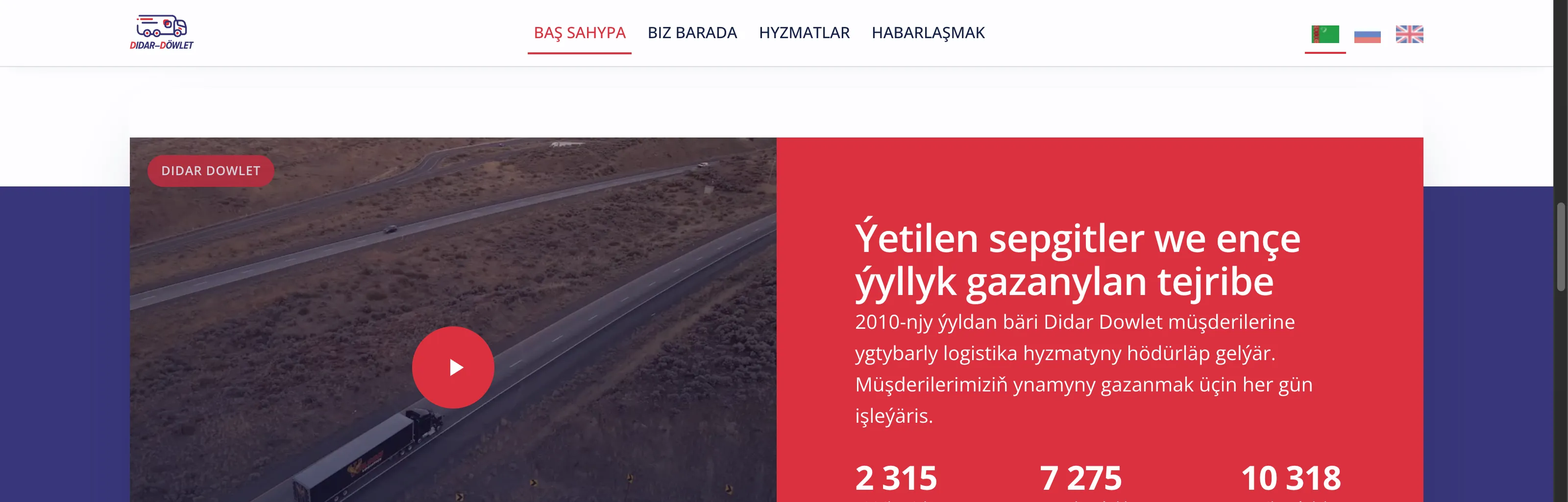 mintaka - logistics company site rebuild