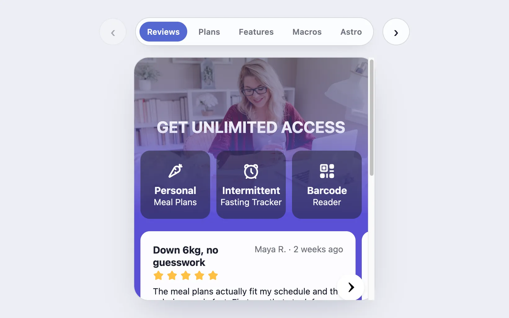 castor - five DivKit paywall screens wired into one accessible flow